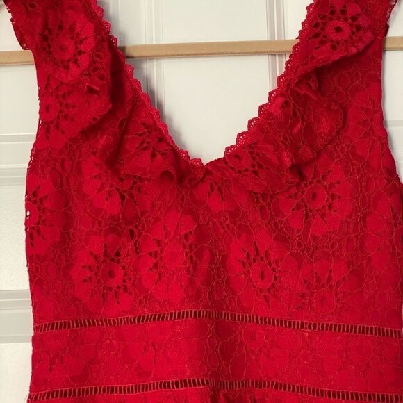 Speechless red ruffle skater dress- Nordstrom - Picture 4 of 8